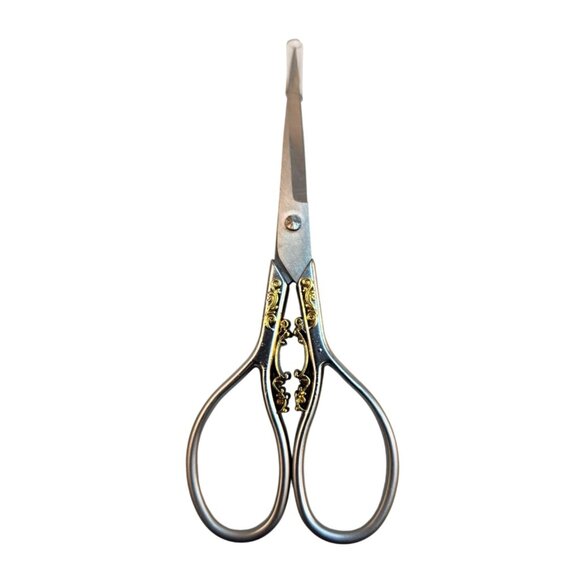 Embroidery & Sewing Scissors With Ornate Gold Detailing Stainless Steel Blade - Picture 1 of 7